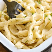 plated Egg Noodles