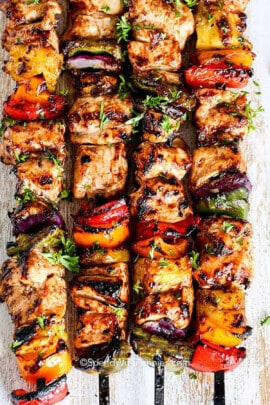 grilled Hawaiian Chicken Kabobs