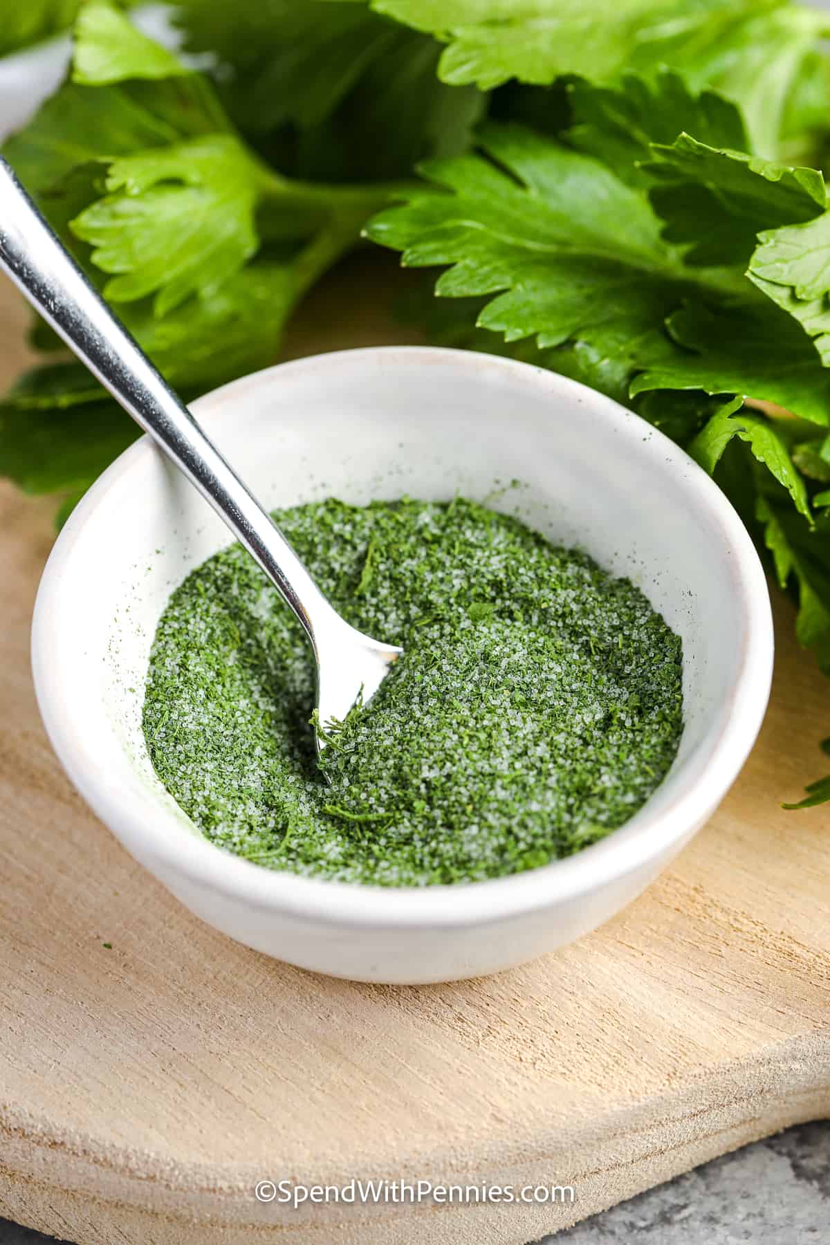 celery salt in a dish