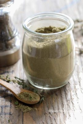 seasoning jar with wooden spoon
