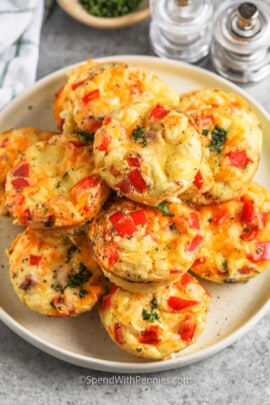 plated Make Ahead Egg Muffins