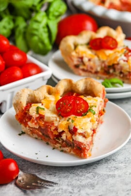 plated Tomato Pie